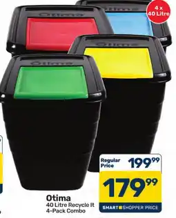 Pick n Pay Hypermarket Otima 40 Litre Recycle It 4-Pack Combo offer