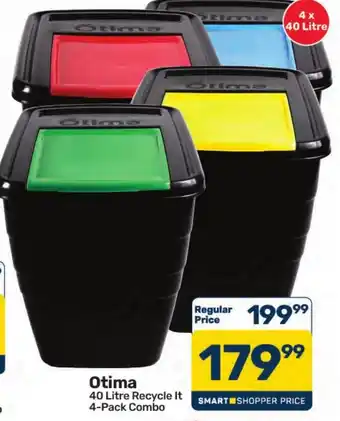 Otima 40 Litre Recycle It 4-Pack Combo