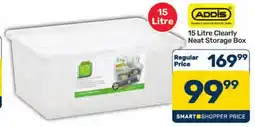 Pick n Pay Hypermarket ADDIS 15 Litre Clearly Neat Storage Box offer