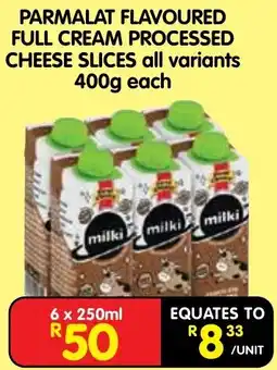 Shoprite PARMALAT FLAVOURED FULL CREAM PROCESSED CHEESE SLICES offer