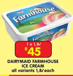 Shoprite DAIRYMAID FARMHOUSE ICE CREAM offer