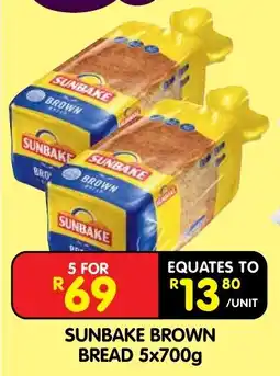 Shoprite SUNBAKE BROWN BREAD offer