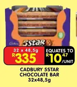 Shoprite CADBURY 5STAR CHOCOLATE BAR offer