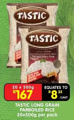 Shoprite TASTIC LONG GRAIN PARBOILED RICE offer