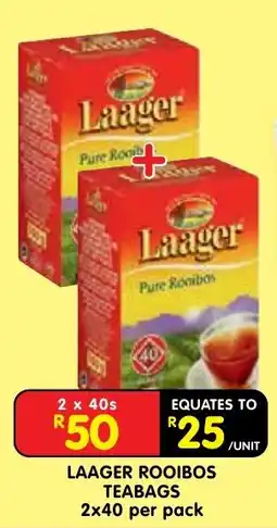Shoprite Laager Rooibos Teabags offer