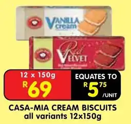 Shoprite CASA-MIA CREAM BISCUITS offer