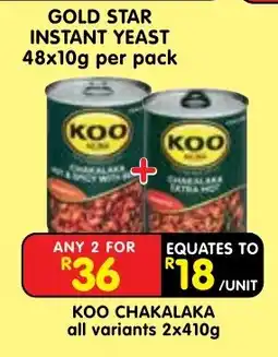 Shoprite KOO CHAKALAKA offer