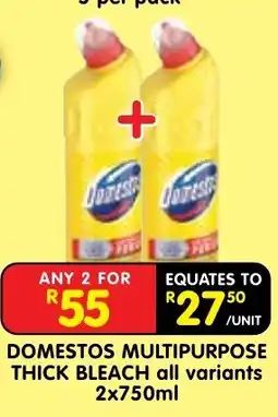 Shoprite Domestos Multipurpose Thick Bleach offer