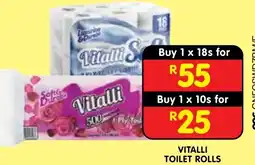 Shoprite VITALLI TOILET ROLLS offer