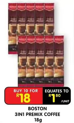 Shoprite BOSTON 3IN1 PREMIX COFFEE offer