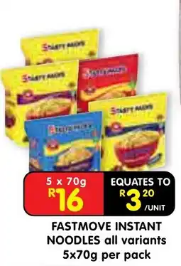 Shoprite FASTMOVE INSTANT NOODLES offer