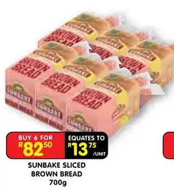 Shoprite Sunbake Sliced Brown Bread offer