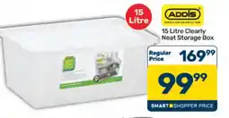 Pick n Pay Hypermarket 15 Litre Clearly Neat Storage Box offer