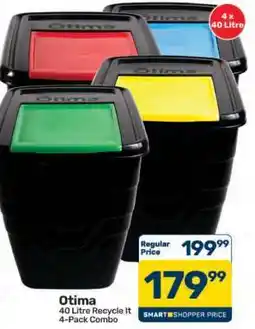 Pick n Pay Hypermarket Otima 40 Litre Recycle It 4-Pack Combo offer