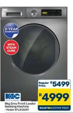 Pick n Pay Hypermarket 8kg Grey Front Loader Washing Machine offer
