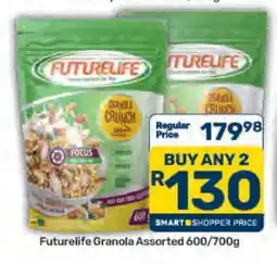 Pick n Pay Futurelife Granola Assorted 600/700g offer
