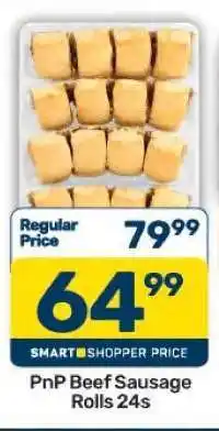 Pick n Pay PnP Beef Sausage Rolls 24s offer