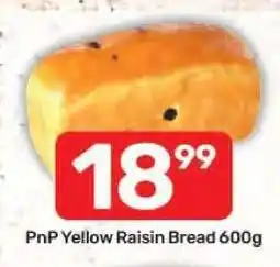 Pick n Pay PnP Yellow Raisin Bread 600g offer