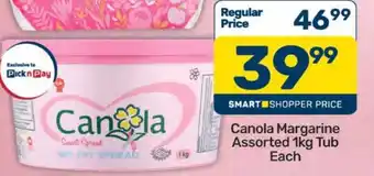 Canola Margarine Assorted 1kg Tub Each