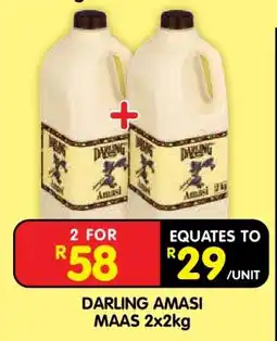 Shoprite DARLING AMASI MAAS 2x2kg offer