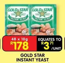 Shoprite GOLD STAR INSTANT YEAST offer