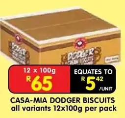 Shoprite CASA-MIA DODGER BISCUITS offer