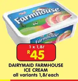 Shoprite DAIRYMAID FARMHOUSE ICE CREAM offer