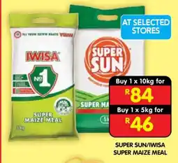 Shoprite SUPER SUN/IWISA SUPER MAIZE MEAL offer