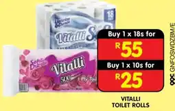 Shoprite VITALLI TOILET ROLLS offer