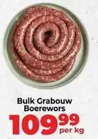 Food Lover's Market Grabouw boerewors offer