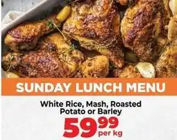 Food Lover's Market Sunday lunch menu offer