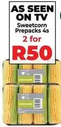 Food Lover's Market Sweetcorn prepacks 4s offer