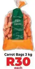 Food Lover's Market Spar - carrot bags offer