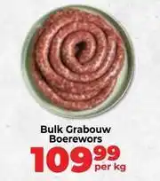 Food Lover's Market Bulk grabouw boerewors offer