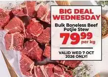 Food Lover's Market Bulk boneless beef potjie stew offer