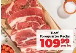 Food Lover's Market Beef forequarter packs offer