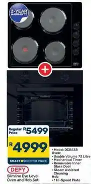 Pick n Pay Hypermarket Defy - slimline eye level oven and hob set offer