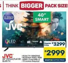 Pick n Pay Hypermarket Jvc - 40 (101cm) full hd qled tv offer