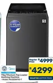 Pick n Pay Hypermarket 11kg titanium top loader washing machine ma200w110-t offer