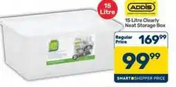 Pick n Pay Hypermarket Addis - 15 litre clearly neat storage box offer