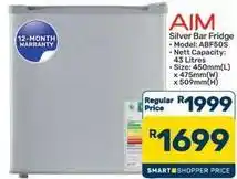 Pick n Pay Hypermarket Aim - silver bar fridge - abf50s offer