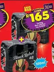 Shoprite Liquor Carling - black label beer cans offer