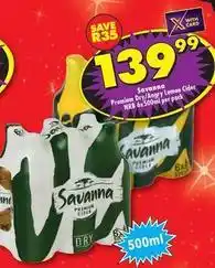 Shoprite Liquor Savanna - premium dry/angry lemon cider offer