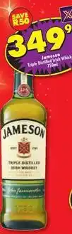 Shoprite Liquor Jameson - triple distilled irish whisky 750ml offer