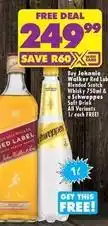 Shoprite Liquor Schweppes - johnnie walker red label blended scotch whisky 750ml & soft drink offer