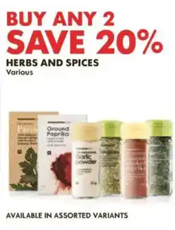 Woolworths Herbs and Spices Assorted offer
