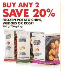 Woolworths Frozen Potato Chips, Wedges or Rosti offer