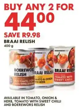 Woolworths Braai Relish offer