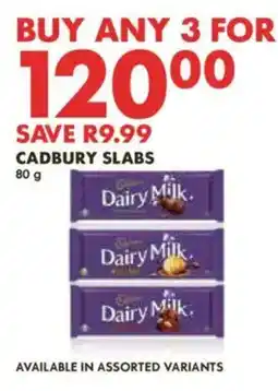 Woolworths Cadbury Slabs offer