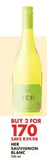 Woolworths HER SAUVIGNON BLANC offer